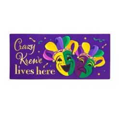 Evergreen Crazy Krewe Lives Here Sassafras Switch Mat