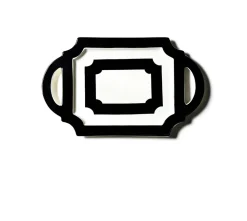 Coton Colors Crew Handled Traditional Tray, Black