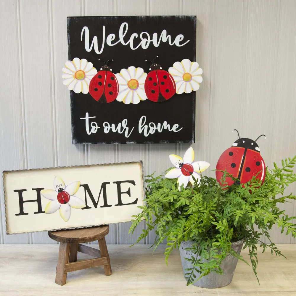 The Round Top Collection Daisy Lady Bug Stake