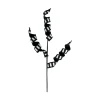 Liberty Floral Doublesided Striped Curly Spray