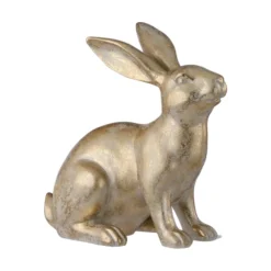 Regency Elegant Golden Bunny Figurine, Medium