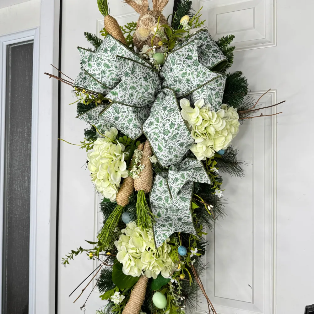 Miss Cayce's Elegant Hydrangea Easter Teardrop