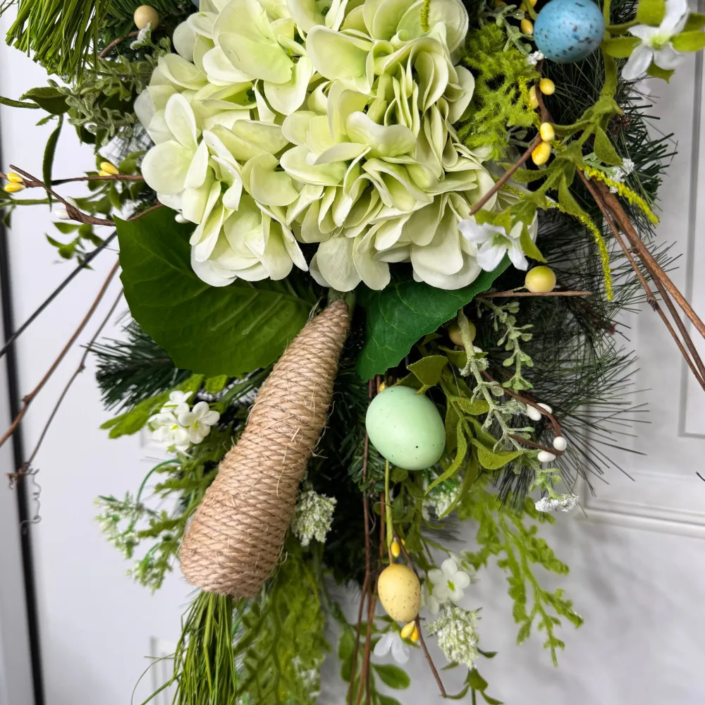Miss Cayce's Elegant Hydrangea Easter Teardrop