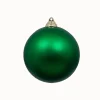 Farrisilk Emerald Green Matte Ball Ornament, 4"