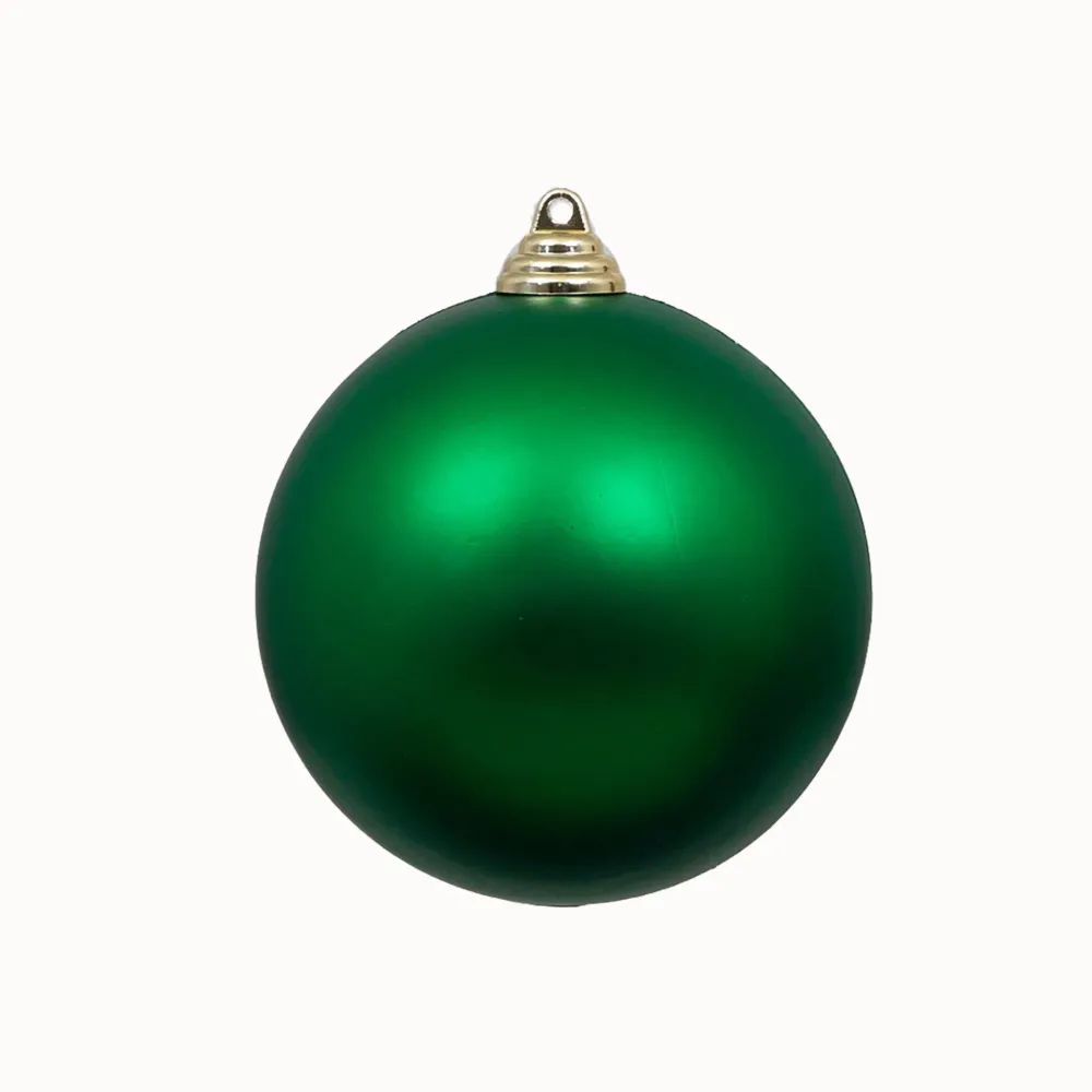 Farrisilk Emerald Green Matte Ball Ornament, 4"