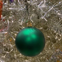 Farrisilk Emerald Green Matte Ball Ornament, 4