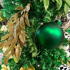 Farrisilk Emerald Green Matte Ball Ornament, 8"