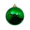 Farrisilk Emerald Green Shiny Ball Ornament, 8"