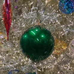Farrisilk Emerald Green Shiny Ball Ornament, 8"