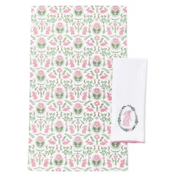Two's Company Enchanted Easter Dish Towel Set