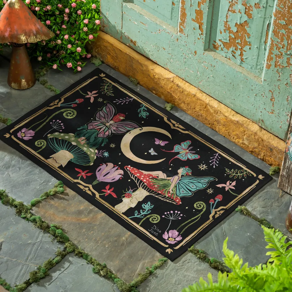Evergreen Fairy Wonderland Washable Indoor/Outdoor Mat
