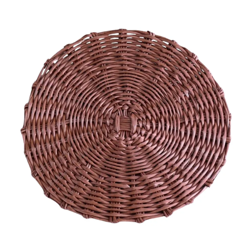 Beatriz Ball Faux Wicker Placemats, Brown