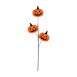Craig Bachman Felt and Fabric Jack-O-Lantern Spray