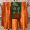 D. Stevens Felt Embroidery Pumpkin Table Runner