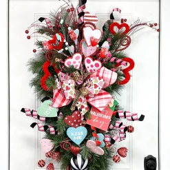 Craig Bachman Felt Polkadot Heart Spray, 24.5"