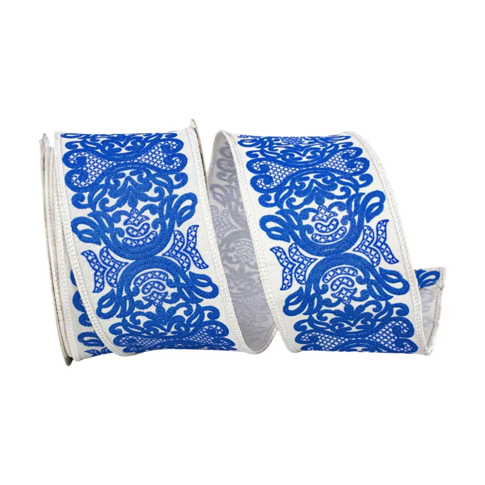 Reliant Ribbon Filigree Chinoiserie Ribbon, 2.5" X 10YD