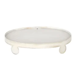 The Round Top Collection Finial Tray, White