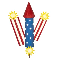 The Round Top Collection Firecrackers & Rocket Stake