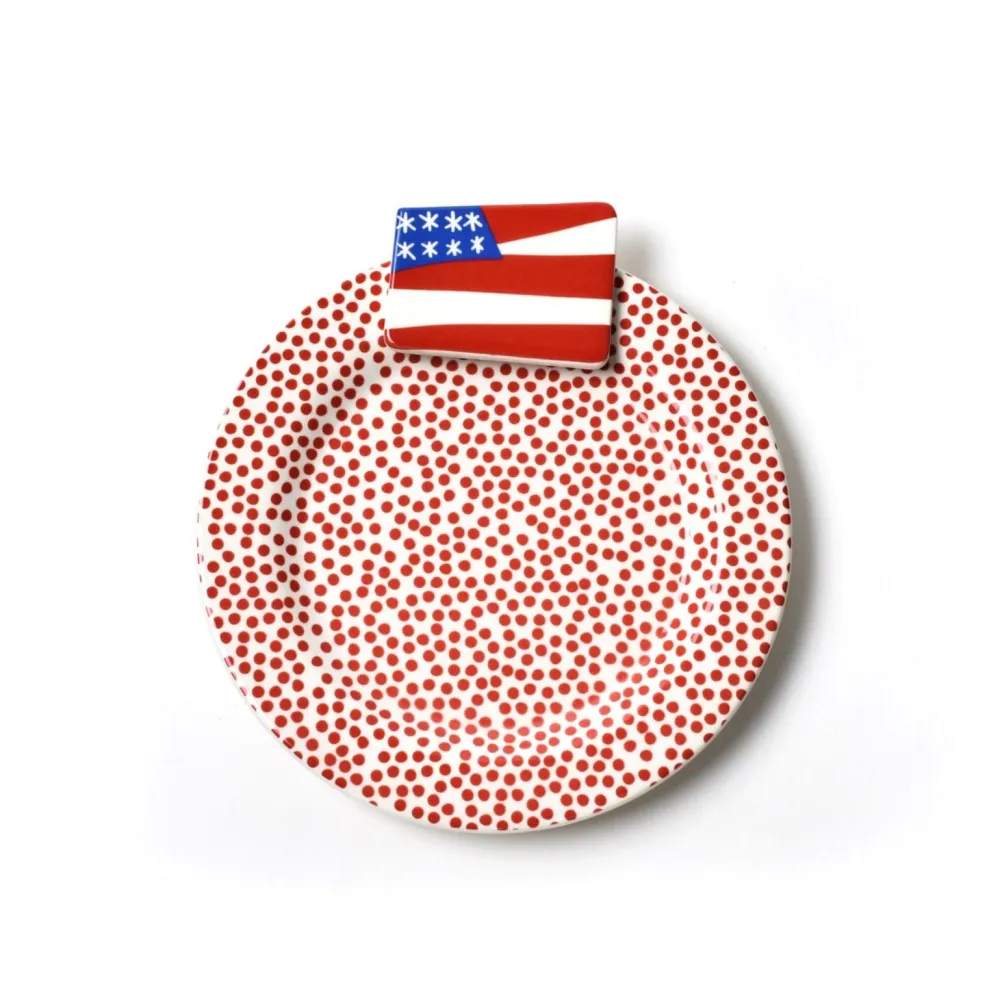 Happy Everything Flag Embellishment Plate by !