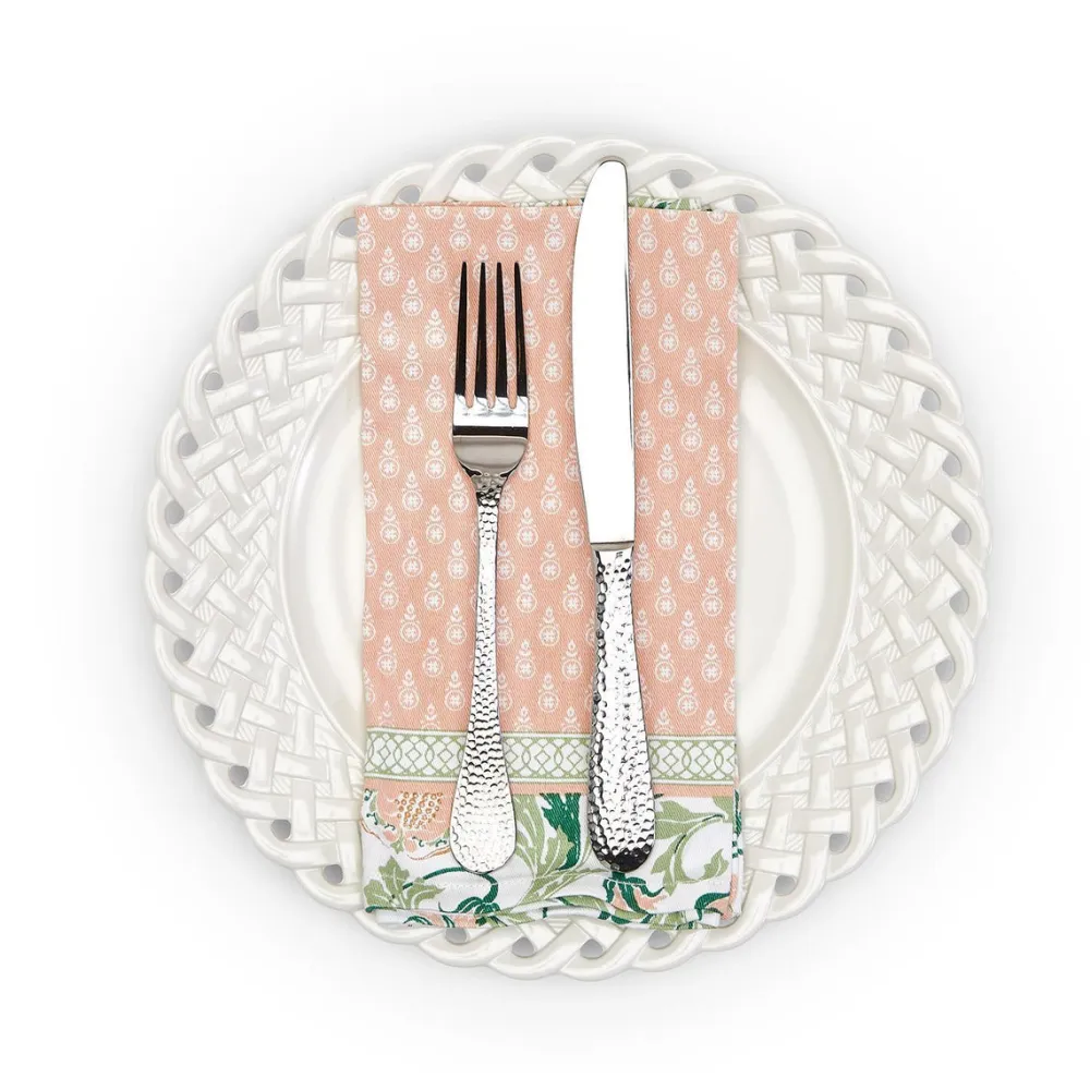 Two's Company Fleurette Napkins, Set of 4