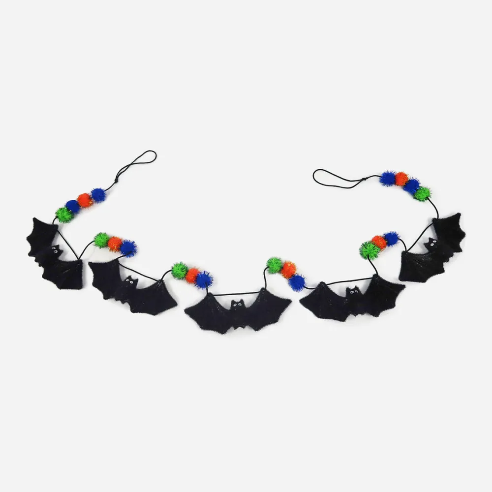 180 Degrees Flocked Bat Garland