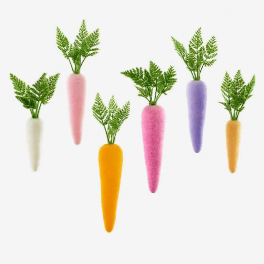 180 Degrees Flocked Colored Carrot