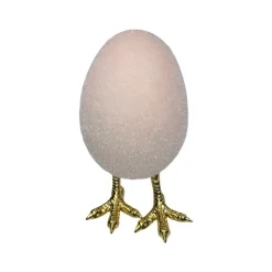 180 Degrees Flocked Egg with Feet