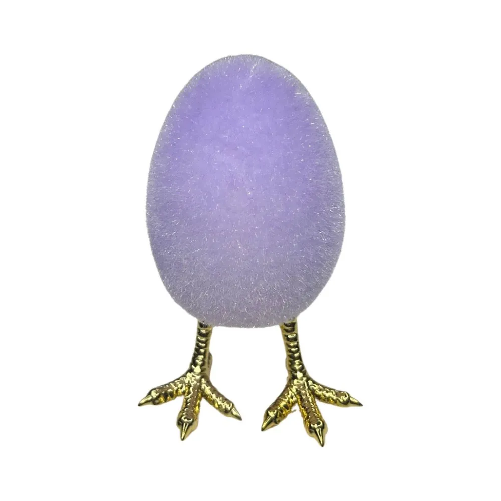 180 Degrees Flocked Egg with Feet