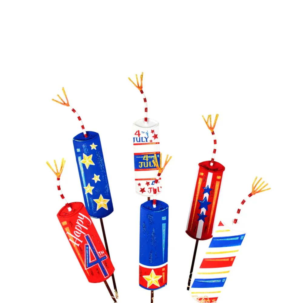 The Round Top Collection Fourth of July Frenzy Stake