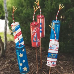 The Round Top Collection Fourth of July Frenzy Stake