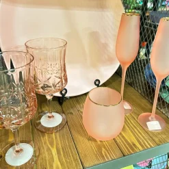 Glitterville Frosted Champagne Flute by