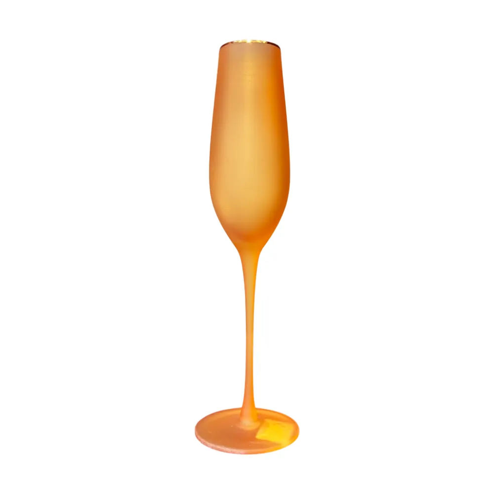 Glitterville Frosted Champagne Flute by