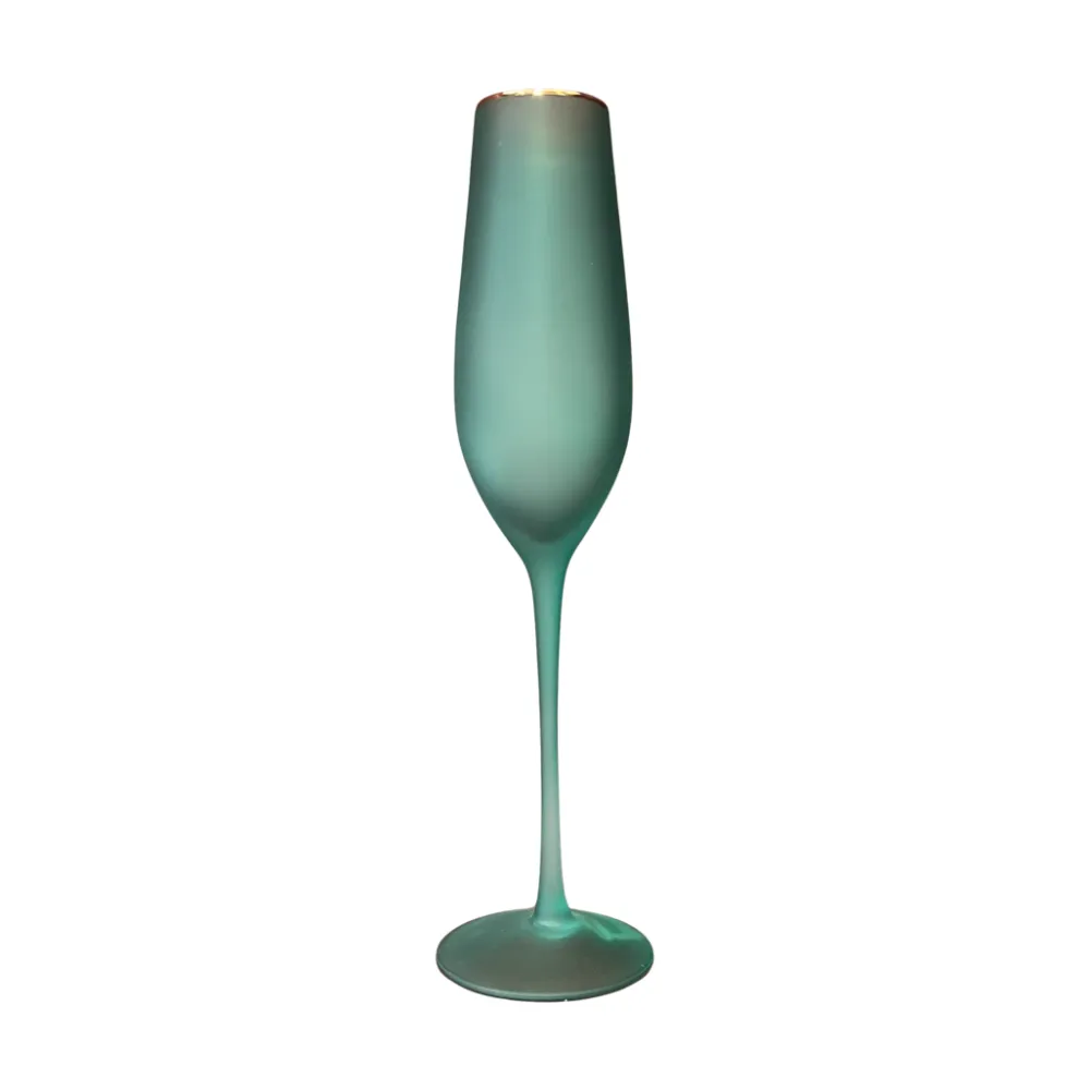 Glitterville Frosted Champagne Flute by