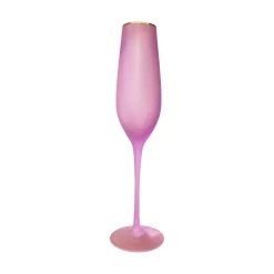Glitterville Frosted Champagne Flute by