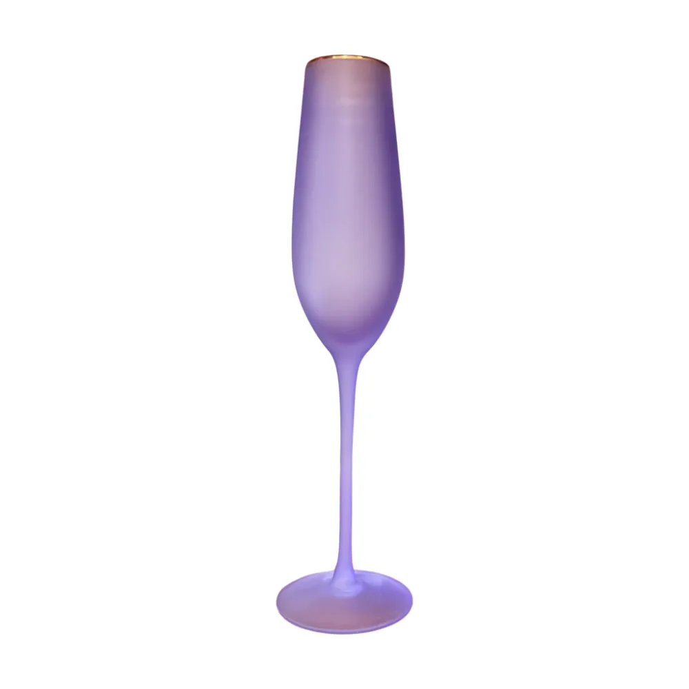 Glitterville Frosted Champagne Flute by