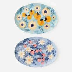 180 Degrees Fruit and Floral Design Platter