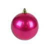 Farrisilk Fuchsia Candy Apple Ball Ornament, 8"