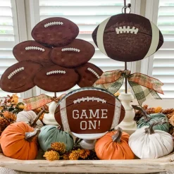 The Round Top Collection “Game On” Football Sitter