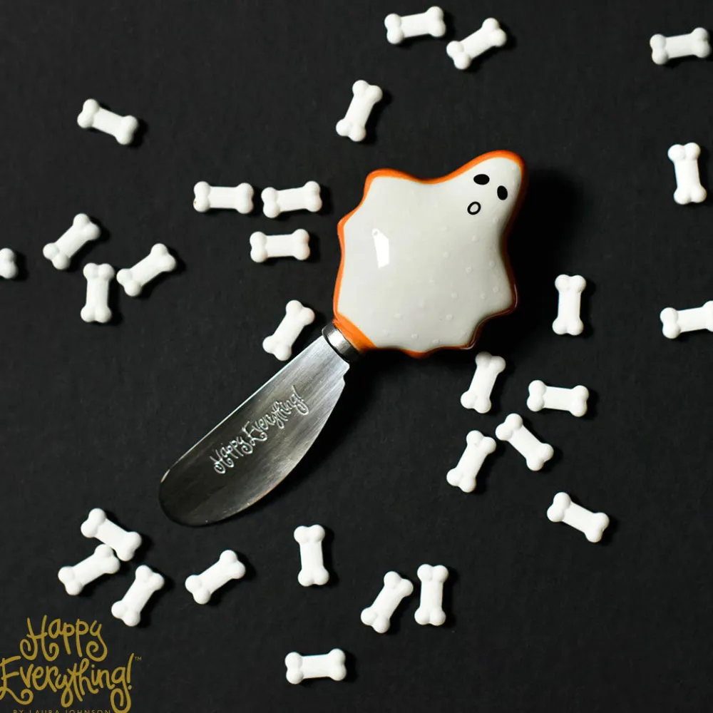 Happy Everything Ghost Appetizer Spreader by !