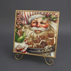 Farrisilk Gingerbread Santa by Celia Meadors
