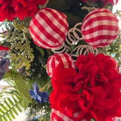 Liberty Floral Gingham Ball Pick
