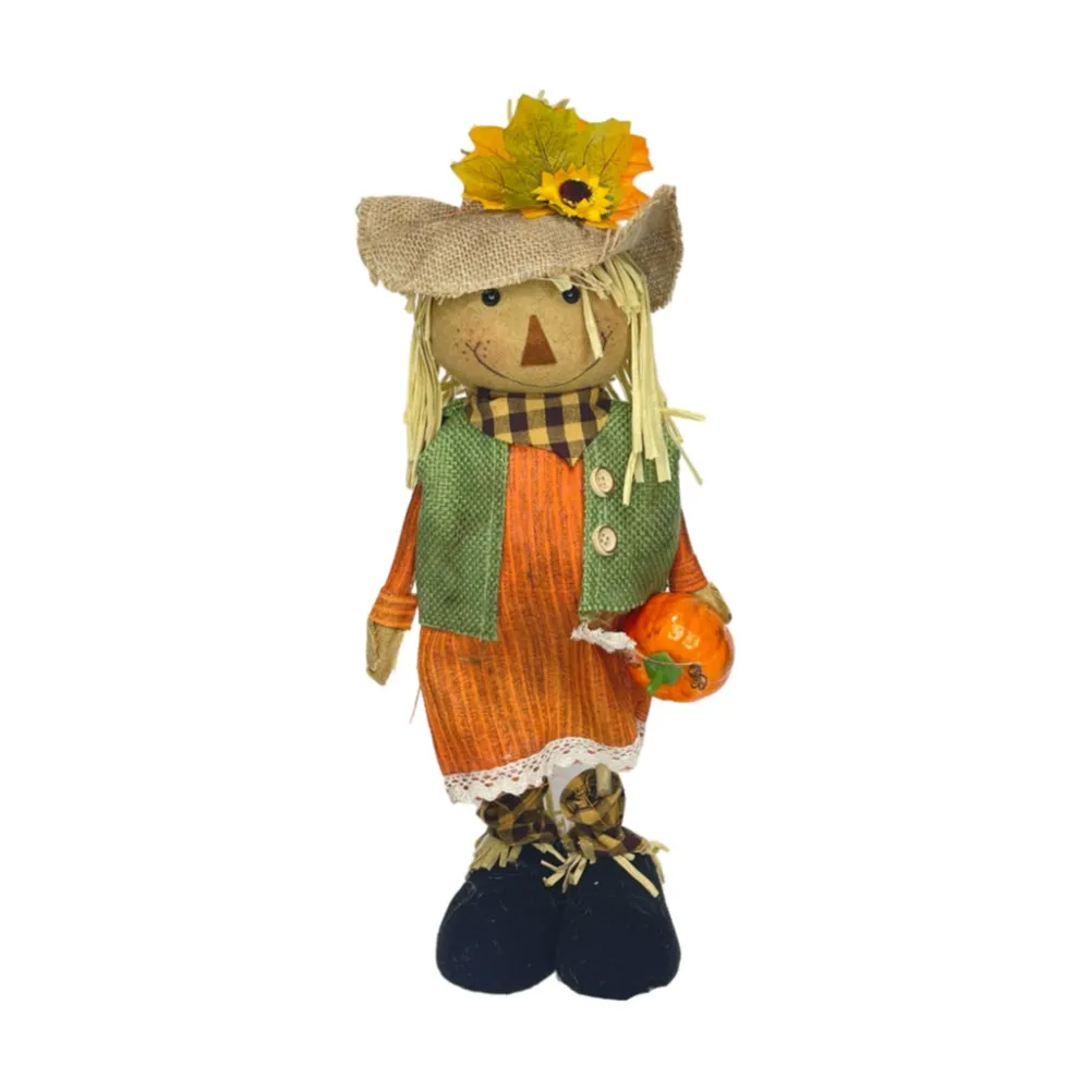 Liberty Floral Girl Scarecrow Standing