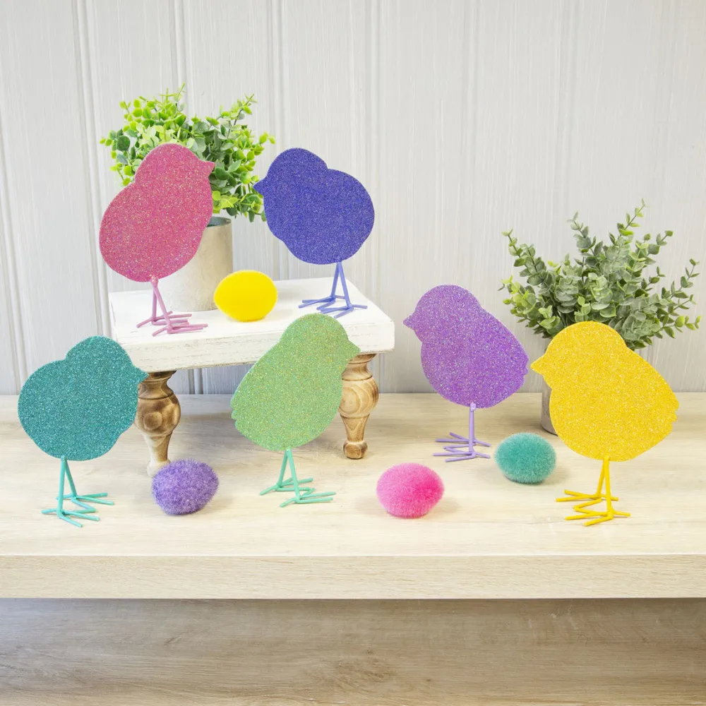 The Round Top Collection Glitter Baby Chick Set