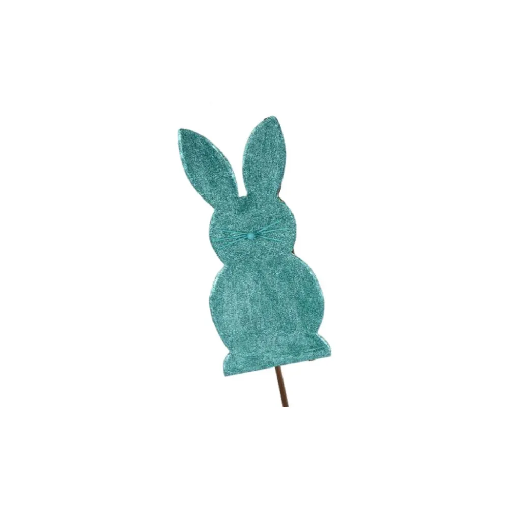 The Round Top Collection Glitter Bunny Stake Set