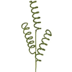 Regency Glitter Curly Q Spray, Green