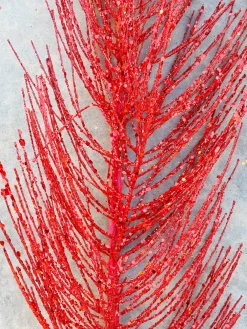A&B Floral 5' Glittered Pine Garland in Assorted Colors