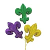 Liberty Floral Glitter Fleur de Lis Spray