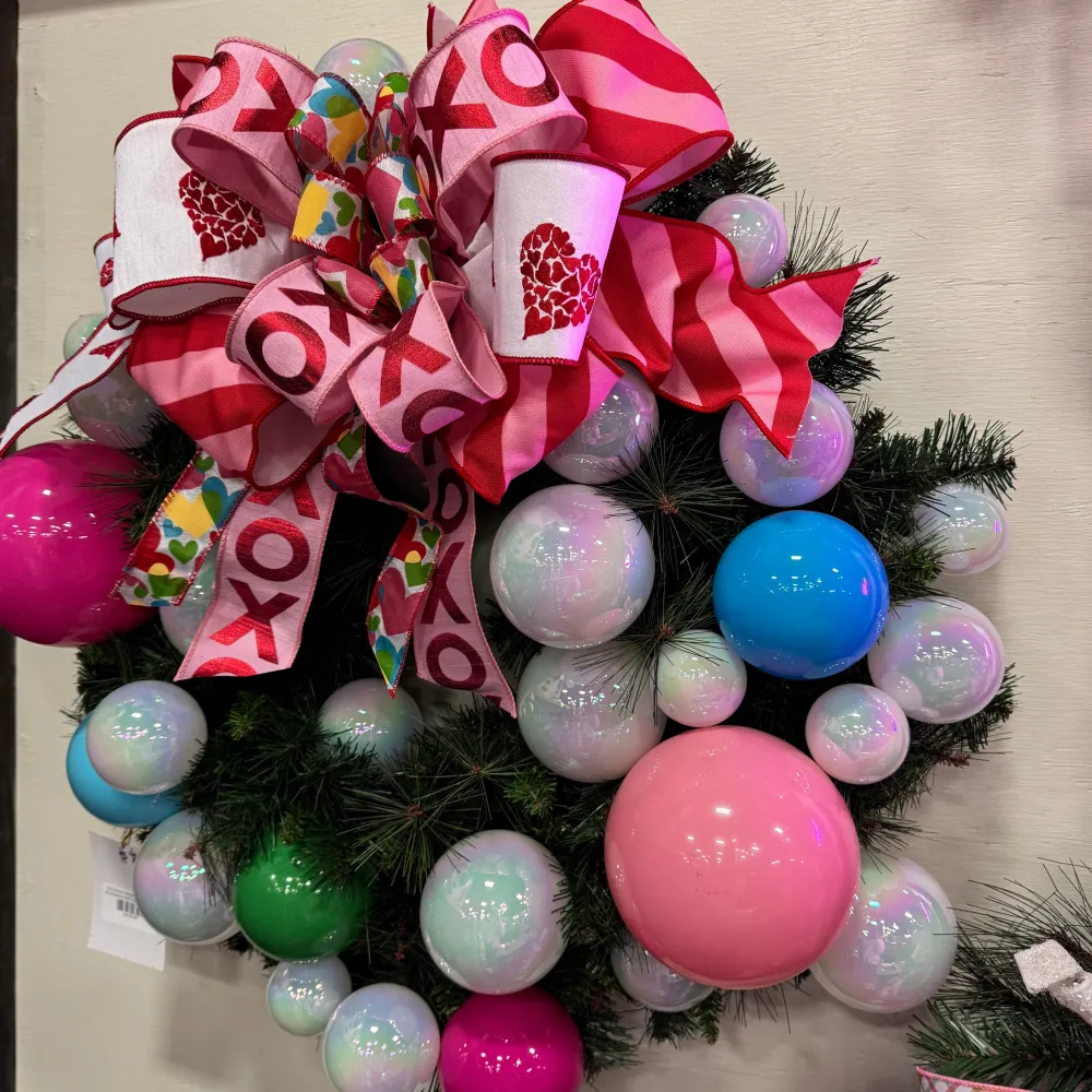 Miss Cayce's Glitterville Valentine's Wreath