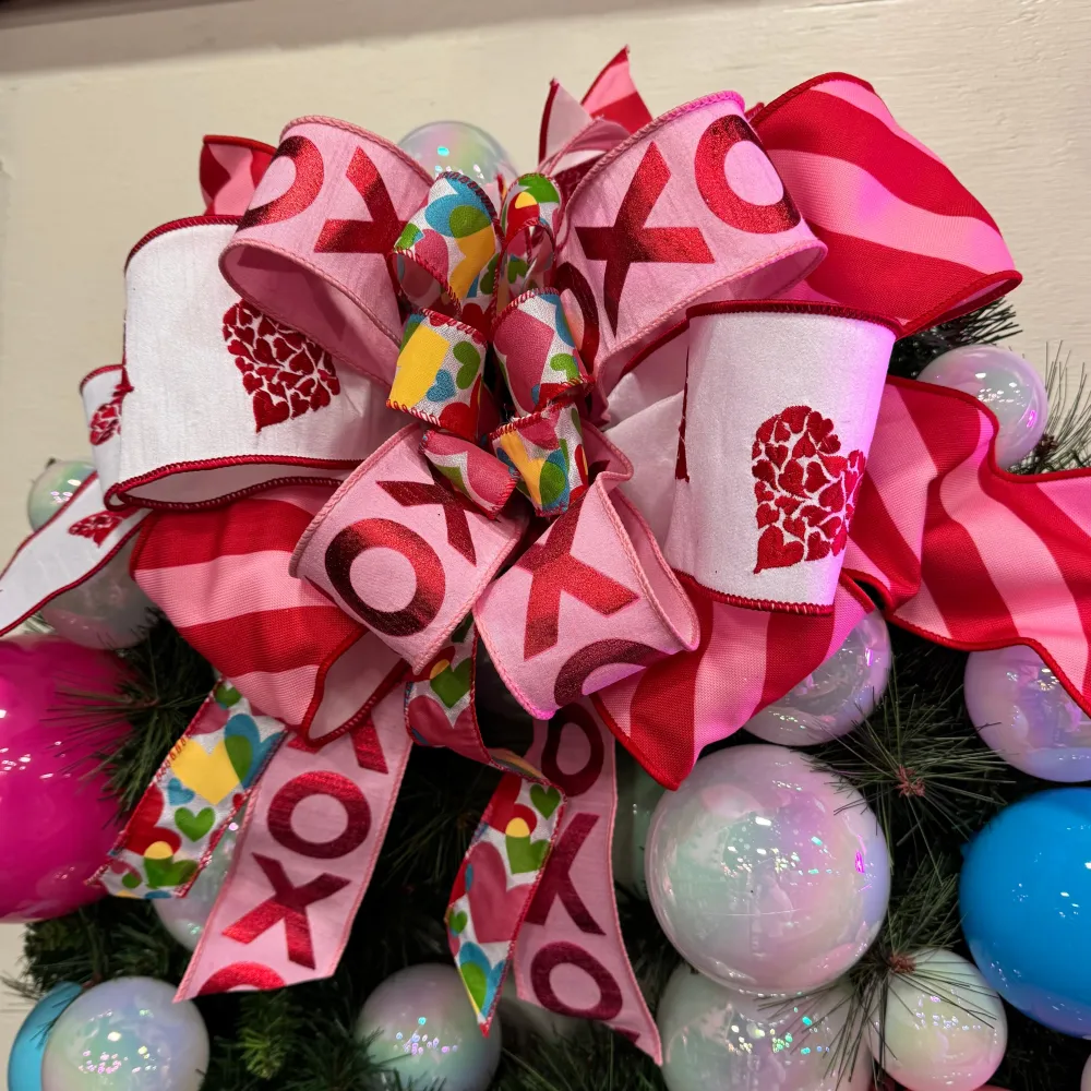 Miss Cayce's Glitterville Valentine's Wreath