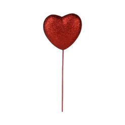 Craig Bachman Glittery Heart Pick, Red